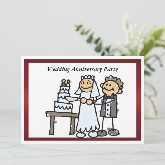 Funny Wedding Jubileum Kaart (Staand voorkant)