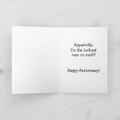Funny Wedding Jubileum Kaart (Binnen)