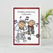 Funny Wedding Jubileum Kaart (Staand voorkant)