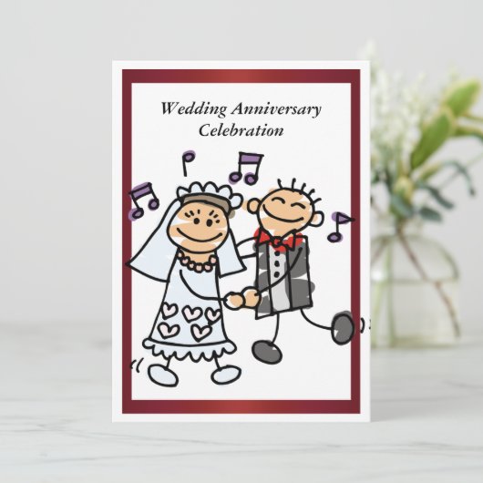 Funny Wedding Jubileum Kaart (Staand voorkant)