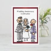 Funny Wedding Jubileum Kaart (Staand voorkant)