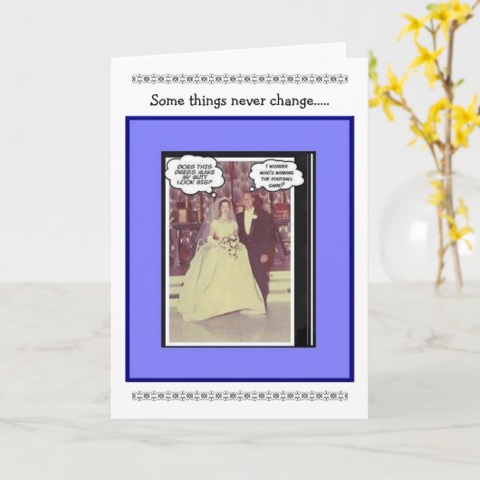 Funny Wedding Jubileum -  Kaart (Gele Bloem)