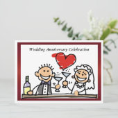 Funny Wedding Jubileum Kaart (Staand voorkant)