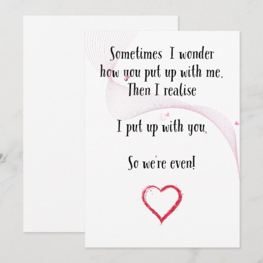 Funny Wedding Jubileum Kaart - Verjaardagskaarten (Voorkant / Achterkant)