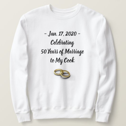 Funny Wedding Jubileum Mannen  White Trui (Design voorkant)