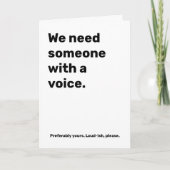 Funny Wedding Officiant Proposal Kaart - Luide Voi (Voorkant)