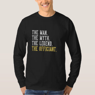 Funny Wedding Officiant T-shirt voor mannen gewijd