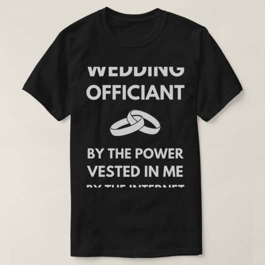 Funny Wedding Officier T-shirt (Design voorkant)