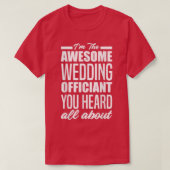 Funny Wedding Officier T-shirt (Design voorkant)