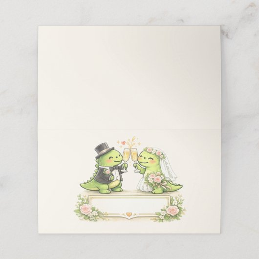 Funny Wedding Plaatskaartje (Buitenkant ongevouwen)