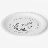 Funny Wedding Reception Paper Borden Papieren Bordje (Gekanteld)