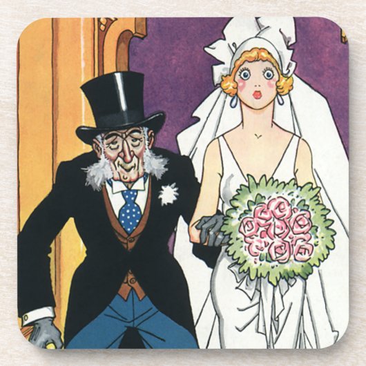 Funny Wedding, Romance van mei december Onderzetter (Voorkant)