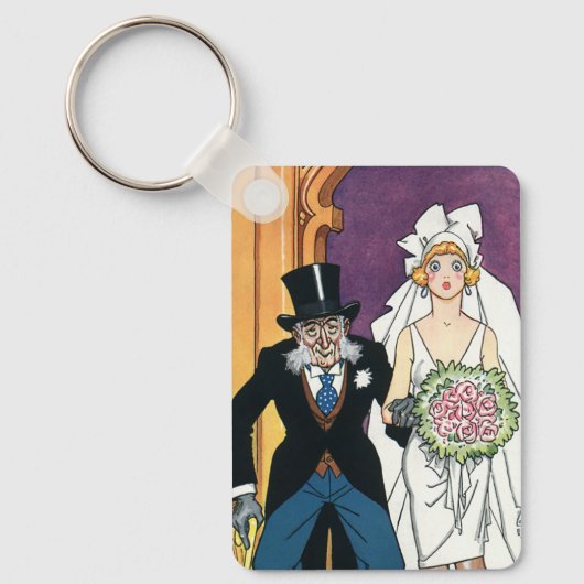 Funny Wedding, Romance van mei december Sleutelhanger (Voorkant)