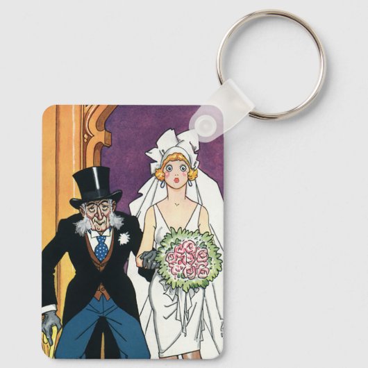 Funny Wedding, Romance van mei december Sleutelhanger (Achterkant)