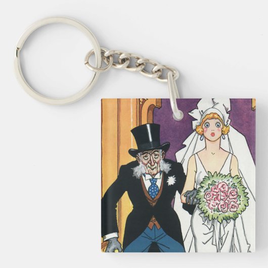  Funny Wedding, Romance van mei december Sleutelhanger (Voorkant)