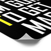 Funny Wedding Sarcastic Groom Bride Verloving Wed Poster (Hoek)