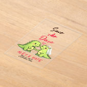 Funny Wedding Save the Date  Acryl Uitnodigingen (Laagn)