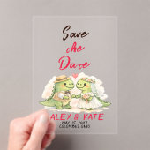 Funny Wedding Save the Date  Acryl Uitnodigingen (Insitu (Draagbaar))
