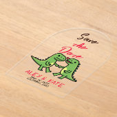 Funny Wedding Save the Date  Acryl Uitnodigingen (Laagn)