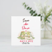 Funny Wedding Save the Date  Kaart (Staand voorkant)