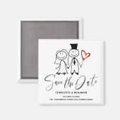 Funny Wedding Save the Date Magneet (Voorkant / Achterkant)