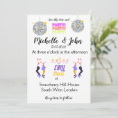 Funny Wedding Uitnodiging (Staand voorkant)