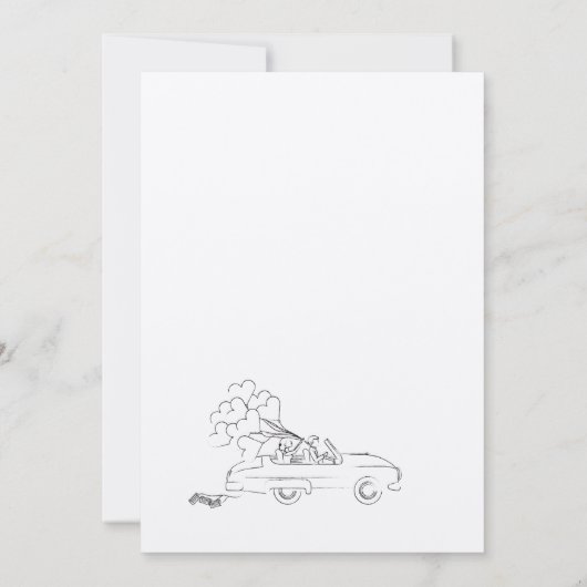 Funny Wedding Uitnodiging (Achterkant)