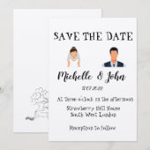 Funny Wedding Uitnodiging (Voorkant / Achterkant)