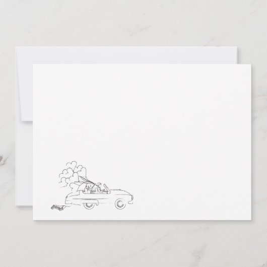 Funny Wedding Uitnodiging (Achterkant)