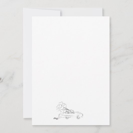 Funny Wedding Uitnodiging (Achterkant)