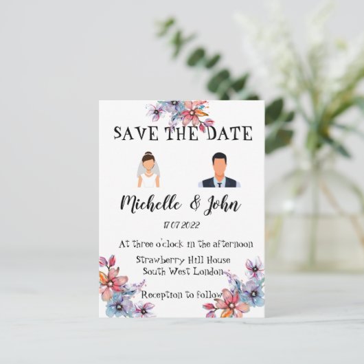 Funny Wedding Uitnodiging (Staand voorkant)