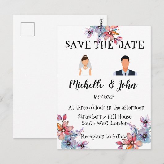 Funny Wedding Uitnodiging (Voorkant / Achterkant)