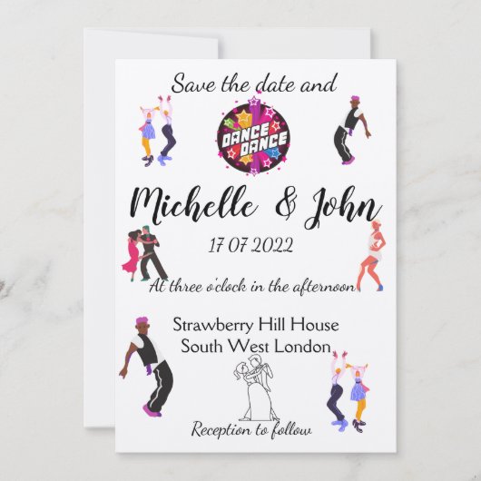 Funny Wedding Uitnodiging (Voorkant)