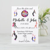 Funny Wedding Uitnodiging (Staand voorkant)