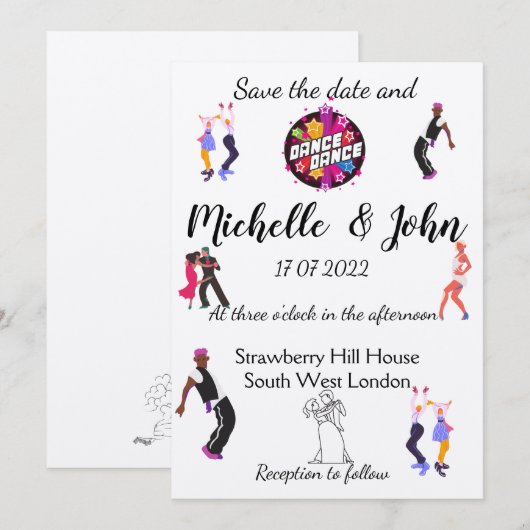 Funny Wedding Uitnodiging (Voorkant / Achterkant)