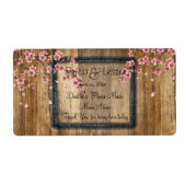 Funny, Wedding Wine, Moonshine Custom Etiket (Voorkant)