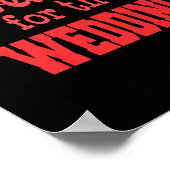 Funny Wedding Workout Premium - Bruid Bruidegom Ma Poster (Hoek)