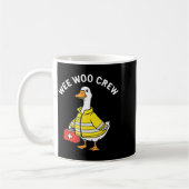 Funny Wee Woo Crew Goose Emt Paramedic Firefighter Koffiemok (Links)