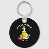 Funny Wee Woo Crew Goose Emt Paramedic Firefighter Sleutelhanger (Voorkant)