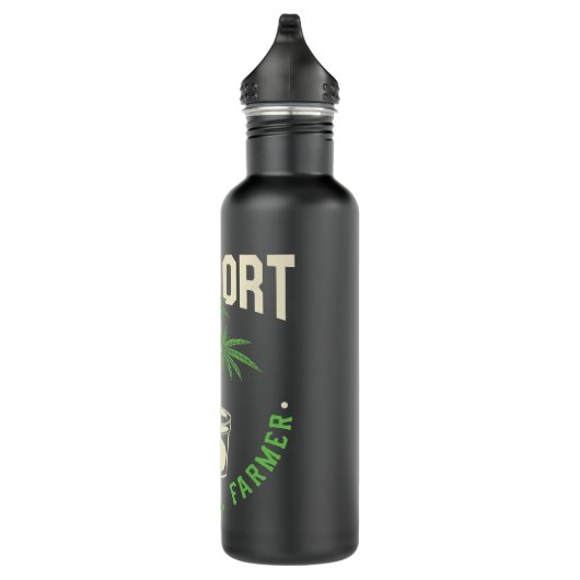 Funny Weed Gift, support voor uw lokale landbouwer Waterfles (Rechts)