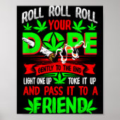 Funny Weed T Lover Roll Joint Friend Smoking Short Poster (Voorkant)