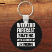 Funny Weekend Forecast Boating With A Chance Of Dr Sleutelhanger (Voorkant)