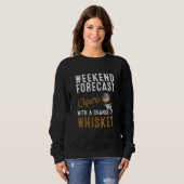 Funny Weekend Forecast Cigars en Whiskey voor mann Trui (Voorkant volledig)