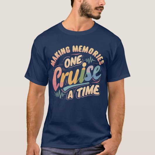 Funny Weekend Heartbeat Humor Cruise Crew Joke T-shirt (Voorkant)