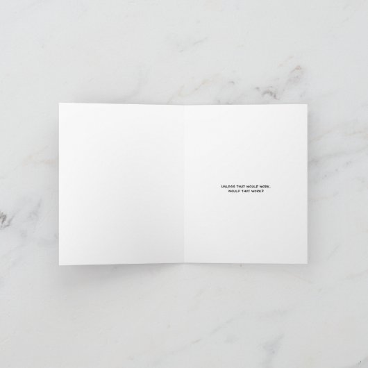 Funny weggaat kaart (Binnen)