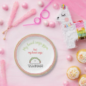 Funny Weight Loight Fitness roze Papieren Bordje (Feest)