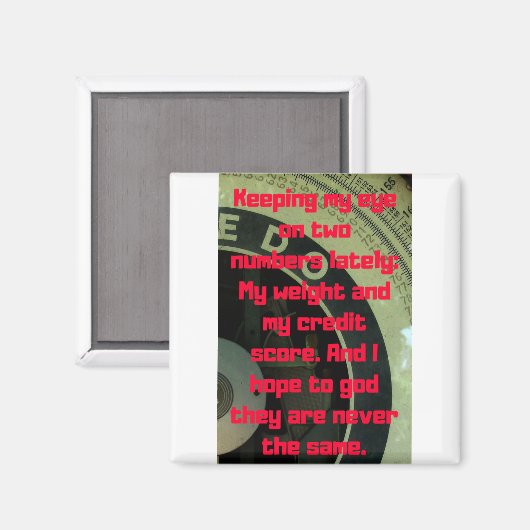 Funny Weight Loss Magneet (Voorkant / Achterkant)