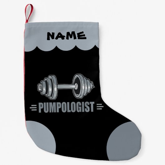 Funny Weightlift Body Building Kleine Kerstsok (Voorkant)