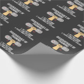 Funny Weightlift Workout-oefening Gym Bragger Cadeaupapier (Hoek)