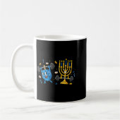Funny Weightlifting Gym Dreidel Menorah Hanukkah W Koffiemok (Links)